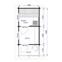 Баня из бруса 1.41
